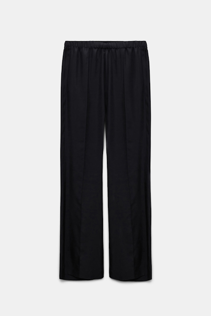 SENSUAL COOLNESS pants Dorothee Schumacher Hose aus Seidentwill pure black