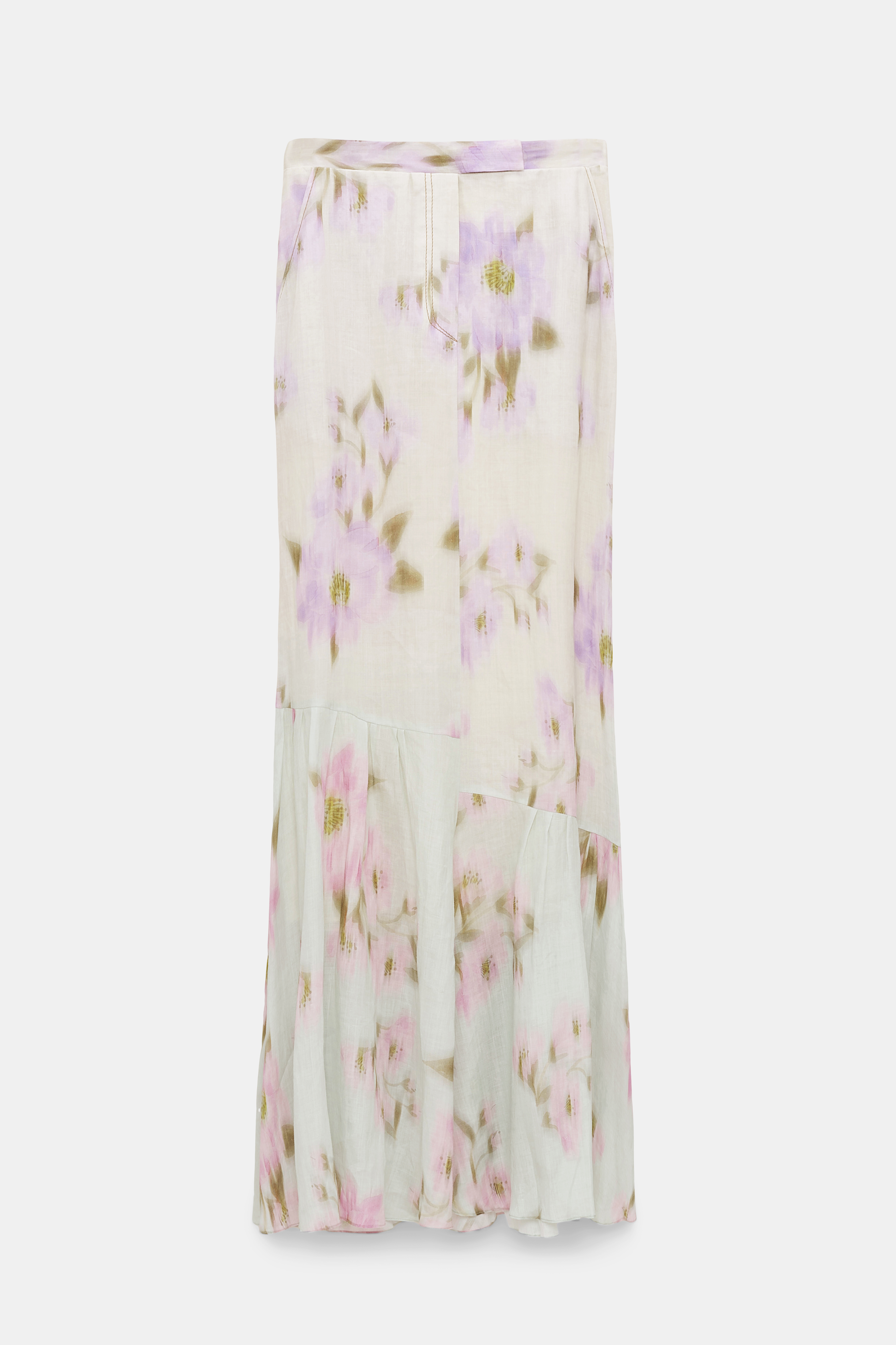 Dorothee Schumacher Maxirock aus Ramie mit Signature Degradé Print cotton candy