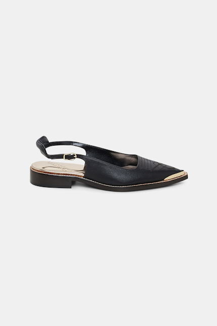 WESTERN SHINE ballerina Dorothee Schumacher Slingback Ballerinas im Western-Style pure black