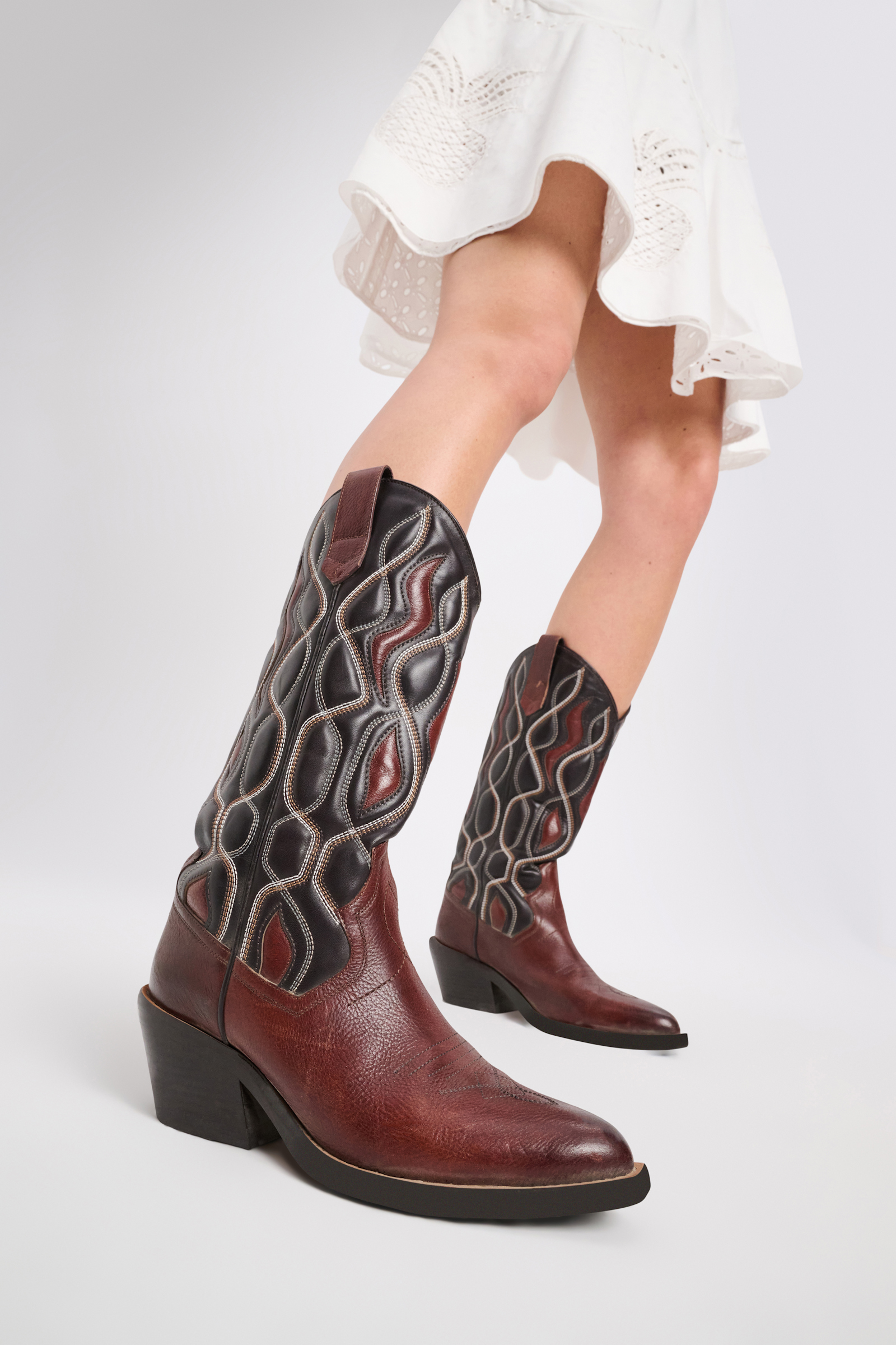 Dorothee Schumacher Cowboyboots mit Embroidery dark brown/coffee