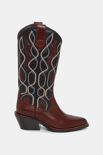 Dorothee Schumacher Cowboyboots mit Embroidery dark brown/coffee