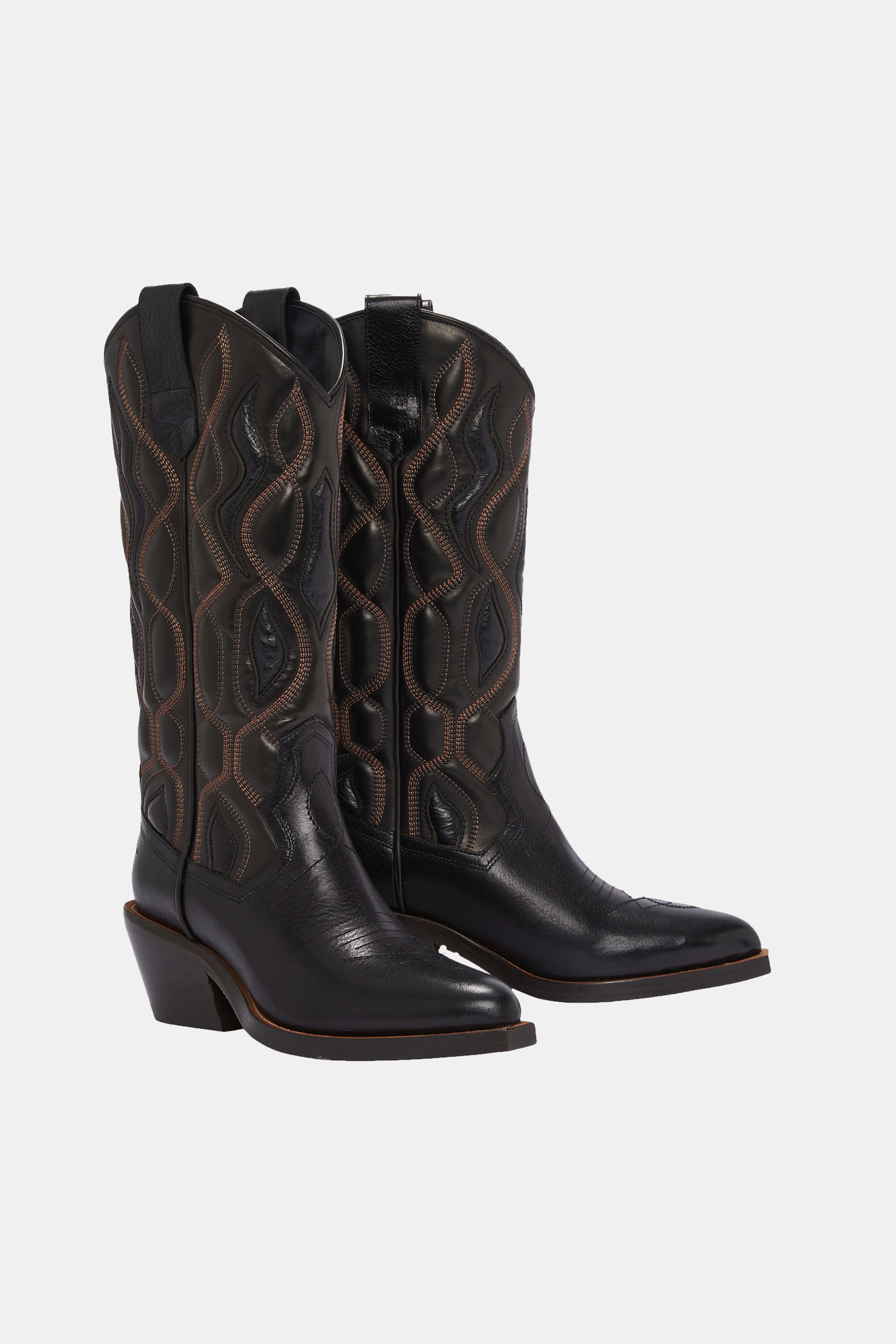 Dorothee Schumacher Cowboyboots mit Embroidery brown and black mix