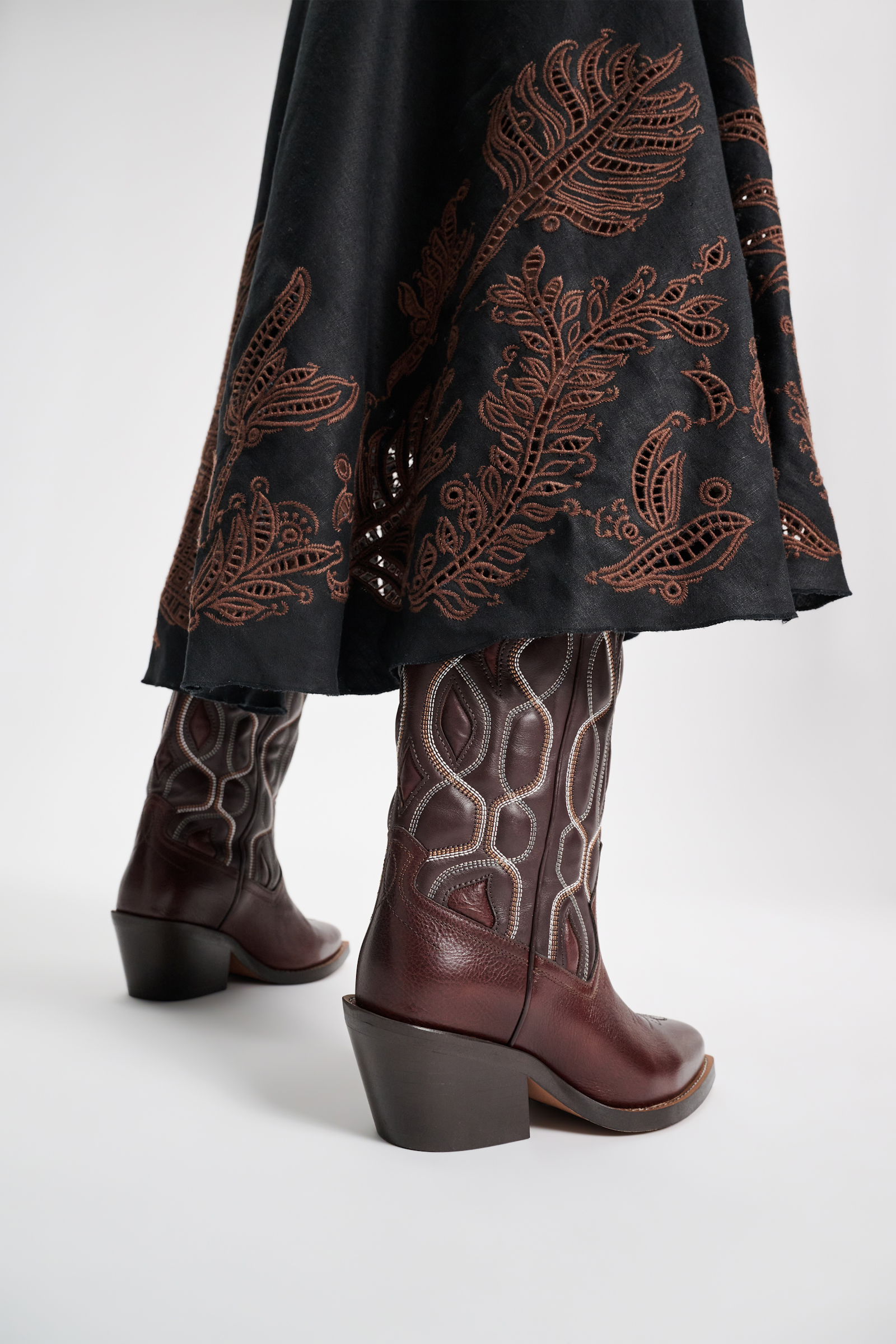 Dorothee Schumacher Cowboyboots mit Embroidery brown mix