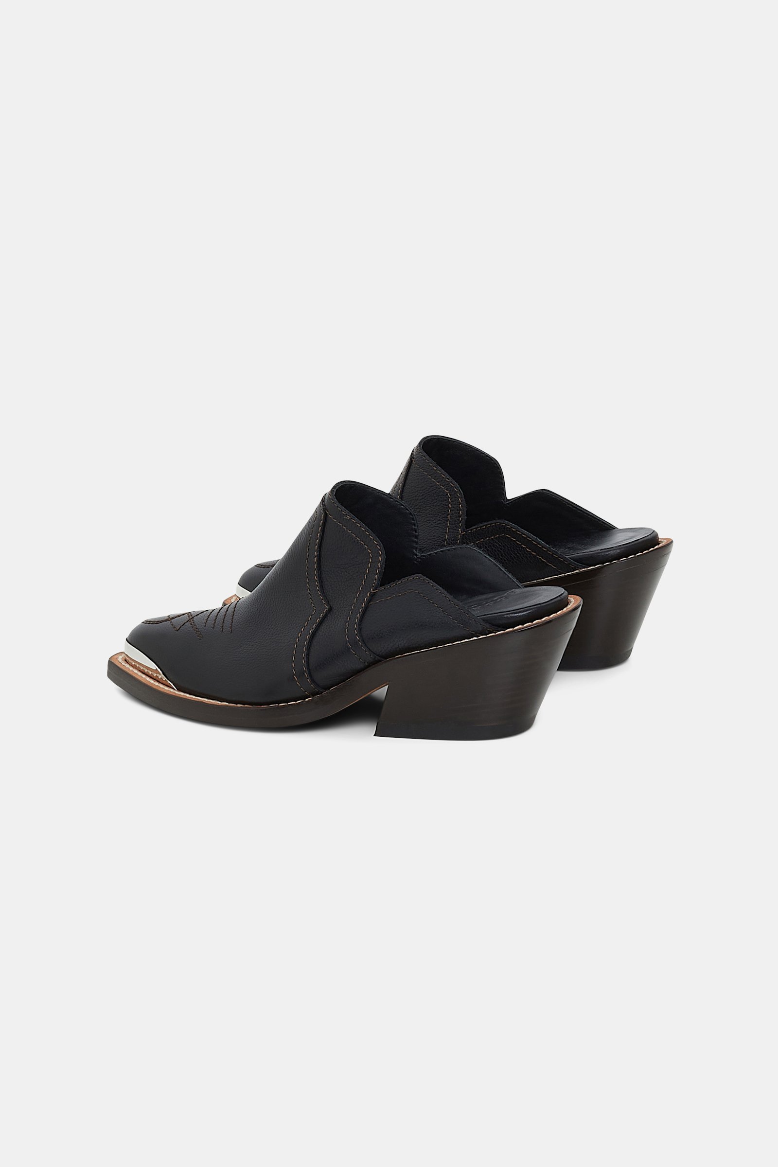 Dorothee Schumacher Western-style mules pure black