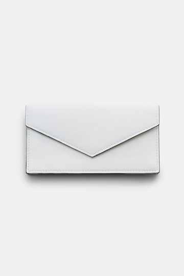 Dorothee Schumacher Leather envelope wallet shaded white