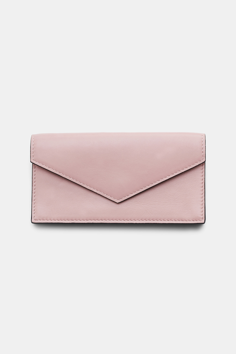 Dorothee Schumacher Leather Envelope Wallet In Light Pink