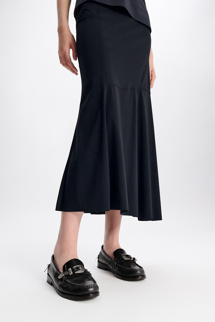 Dorothee Schumacher Midi skirt with Western-inspired detailing true navy