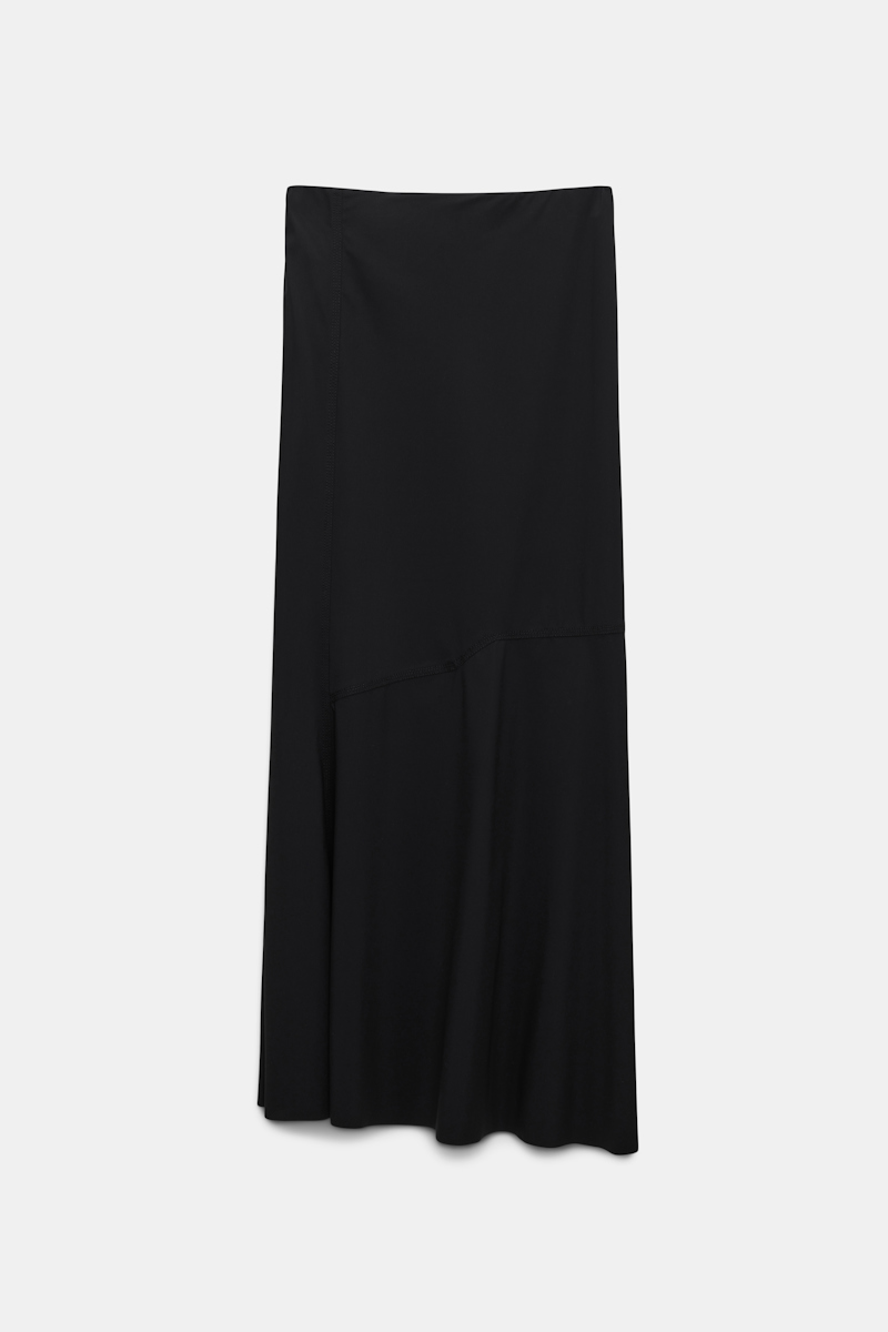 Shop Dorothee Schumacher Midi Skirt With Western-inspired Detailing In Black