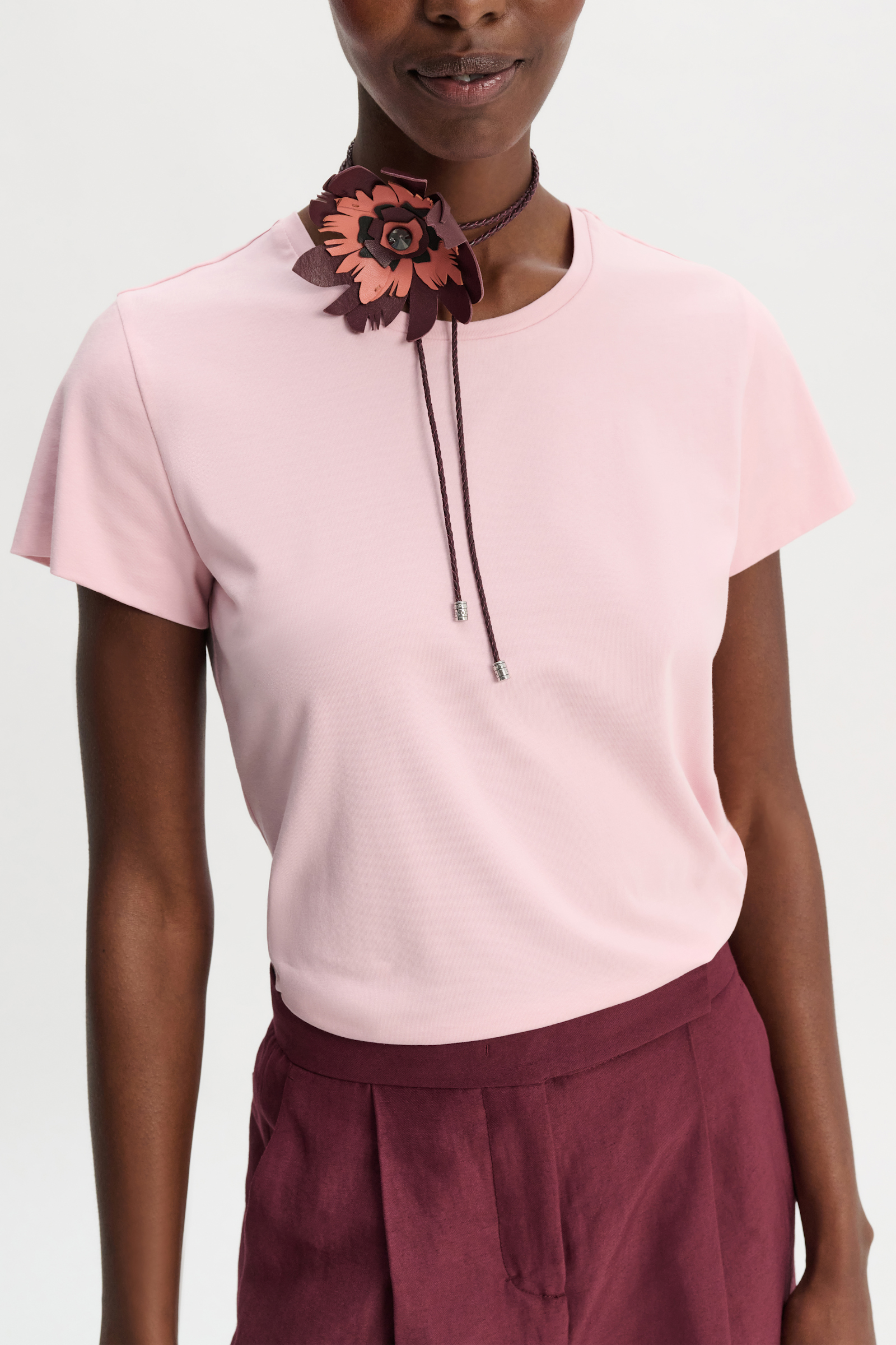 Dorothee Schumacher Short sleeve T-shirt pastell pink