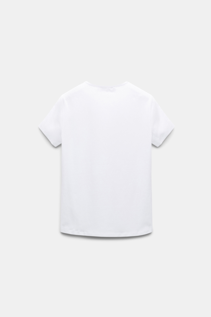 Dorothee Schumacher T-Shirt mit Tasche im Western-Style camellia white