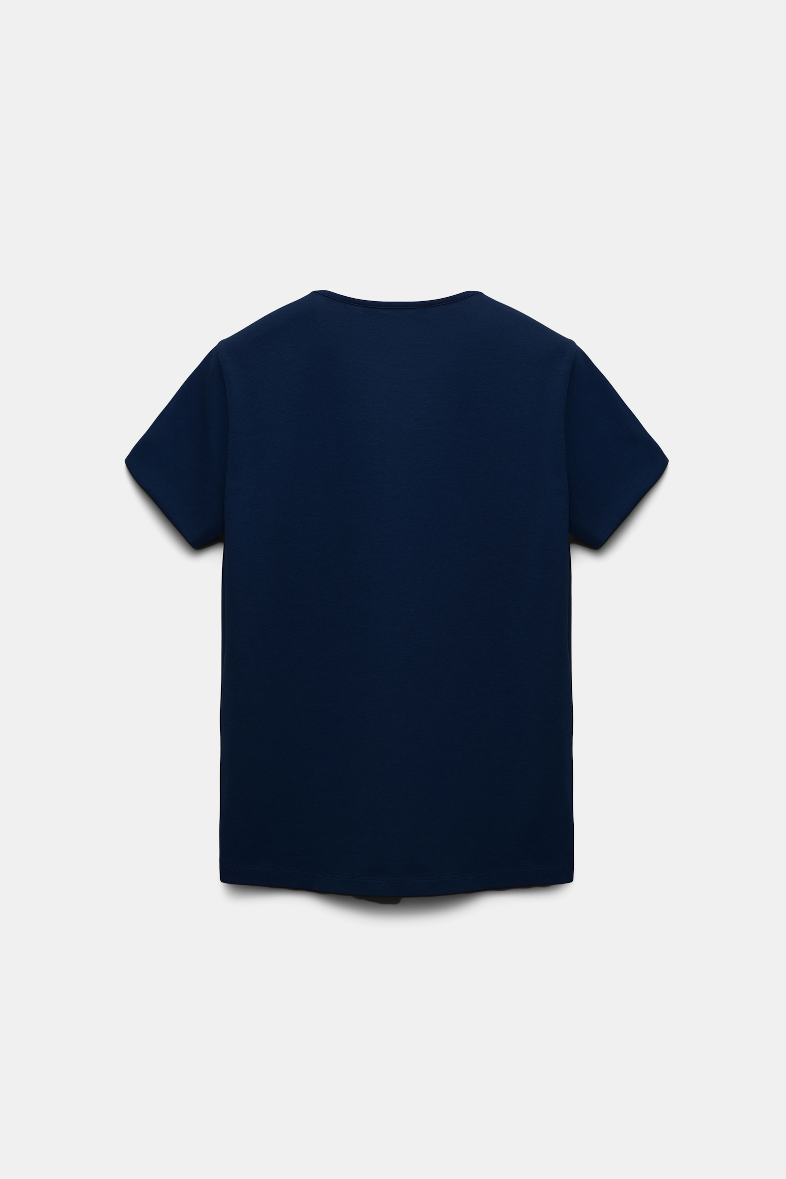 Dorothee Schumacher Round neck T-shirt with mini Western flap pocket true navy