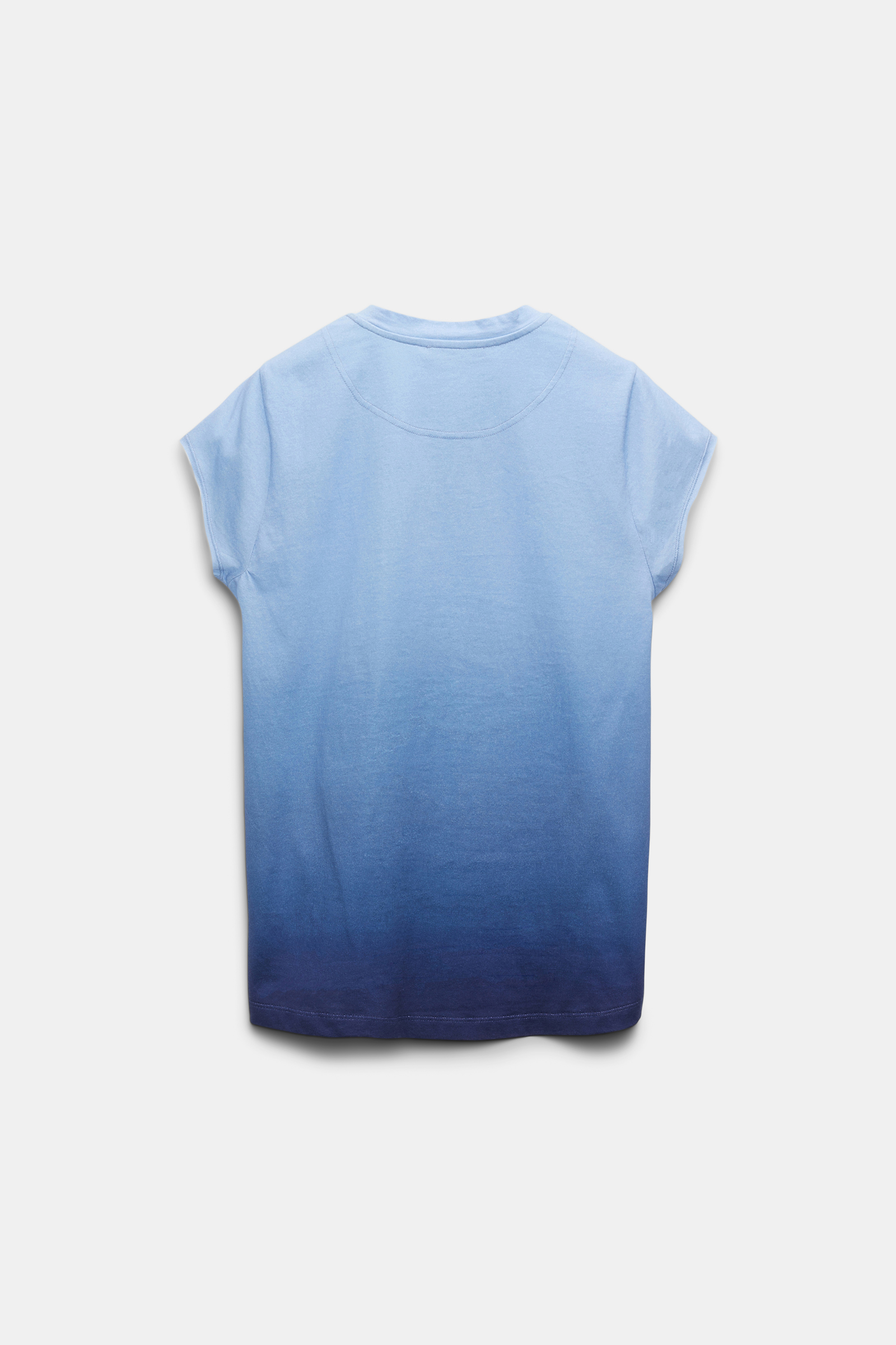 Dorothee Schumacher T-Shirt mit Farbverlauf und RANCH Wording blue mix