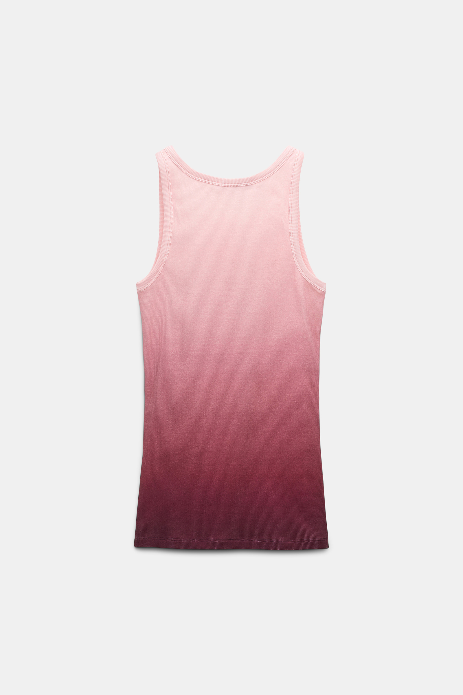 Dorothee Schumacher Color fade stretch cotton tank top with print pink white mix