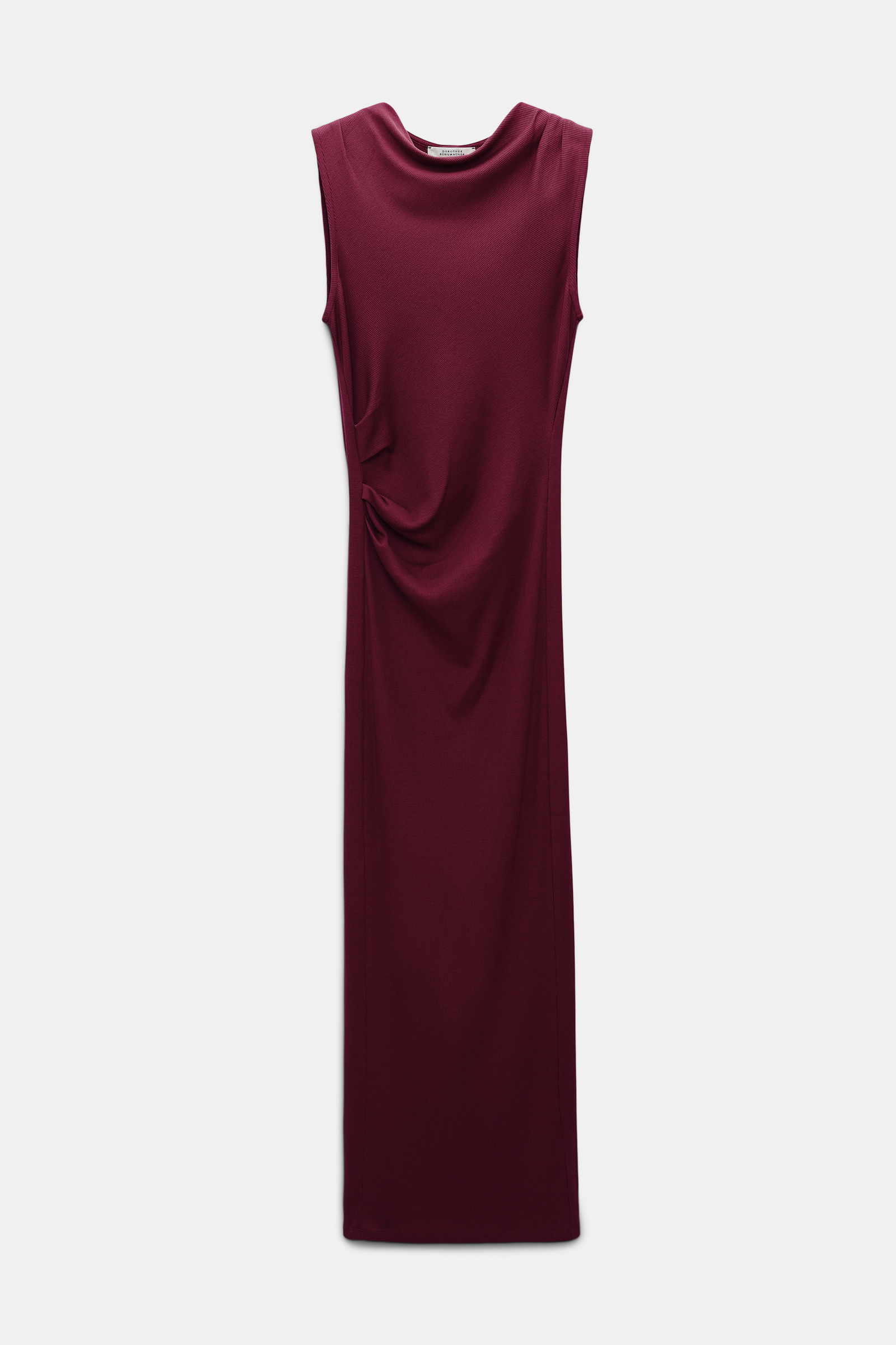 Dorothee Schumacher Geripptes Kleid burgundy