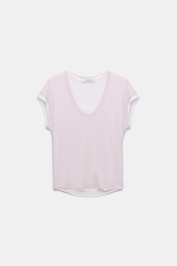Dorothee Schumacher T-Shirt im Layer-Look light rose