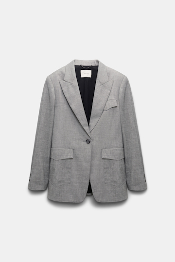 Dorothee Schumacher Tailored blazer with Western-style pockets black mix