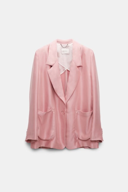 SLOUCHY ELEGANCE jacket Dorothee Schumacher Slouchy Satinblazer soft pink