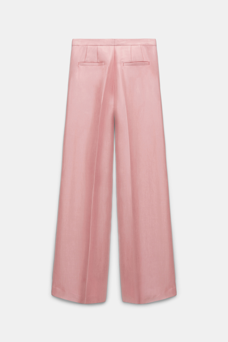 Dorothee Schumacher Slouchy Hose mit weitem Bein und Biese soft pink