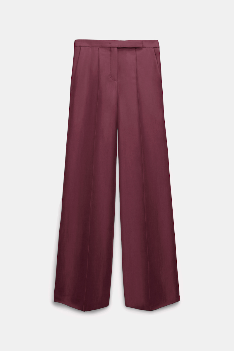 Dorothee Schumacher Slouchy Wide Leg Pants In Red