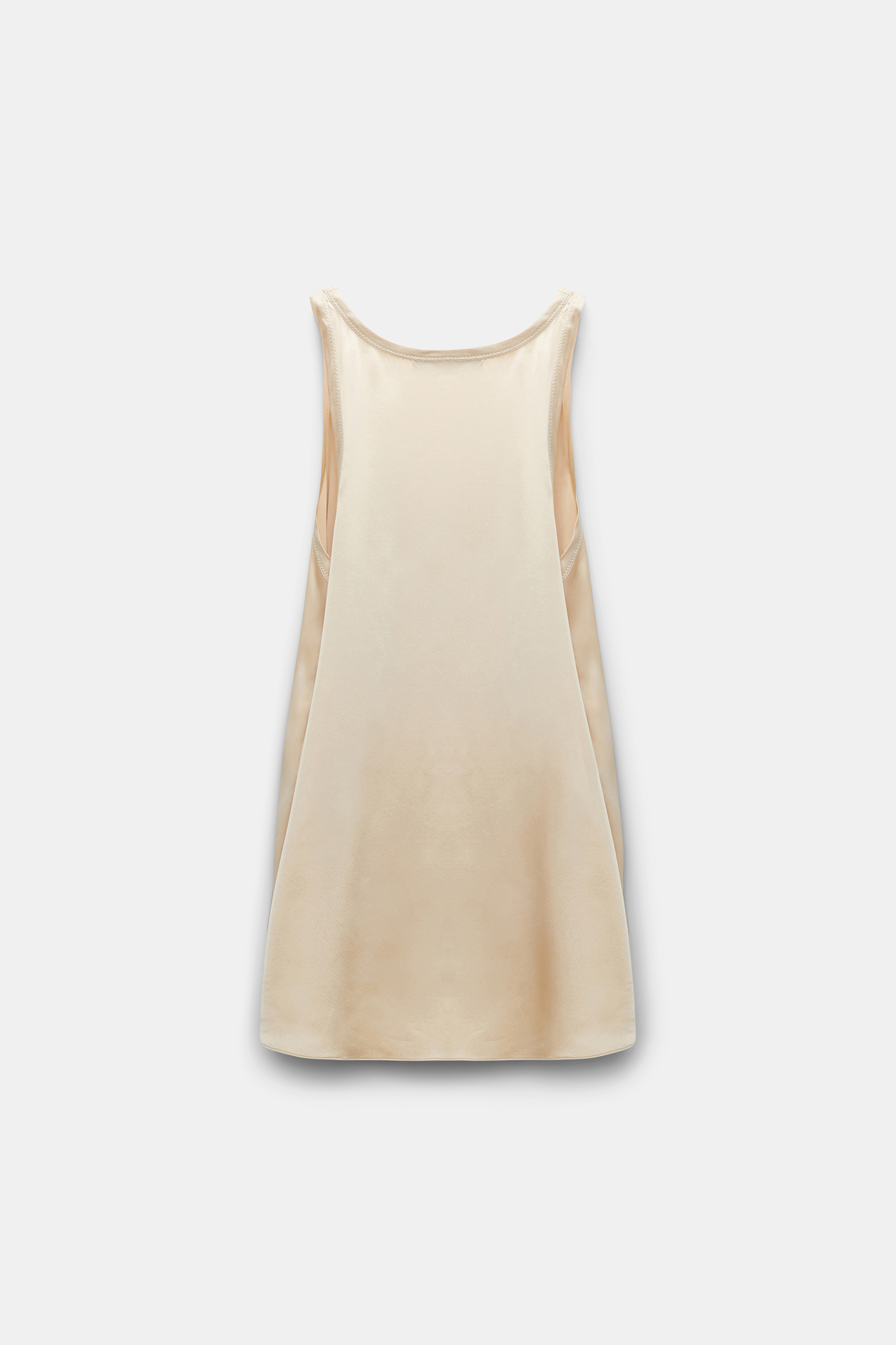 Dorothee Schumacher Tanktop aus Seidensatin mit handgemachter Stickerei powder beige