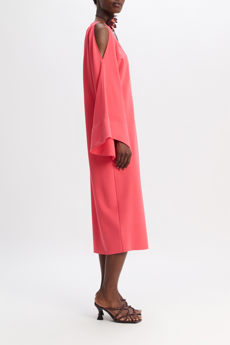 Dorothee Schumacher Tunic dress in lightweight Punto Milano medium coral