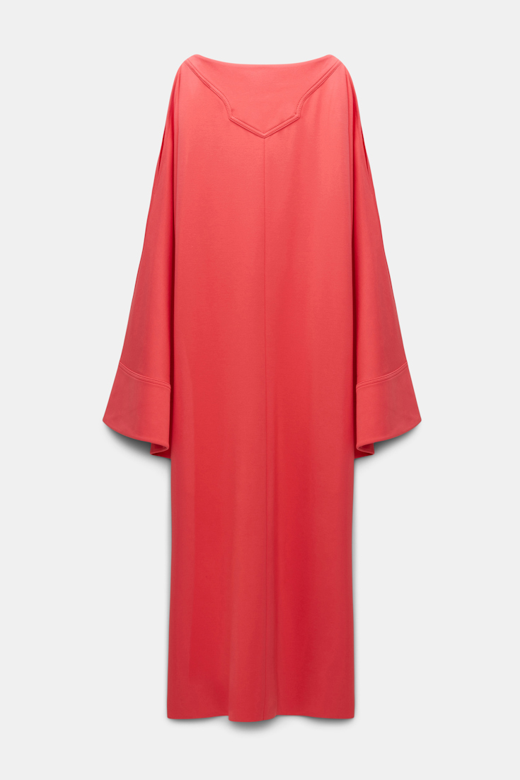 Dorothee Schumacher Tunic dress in lightweight Punto Milano medium coral