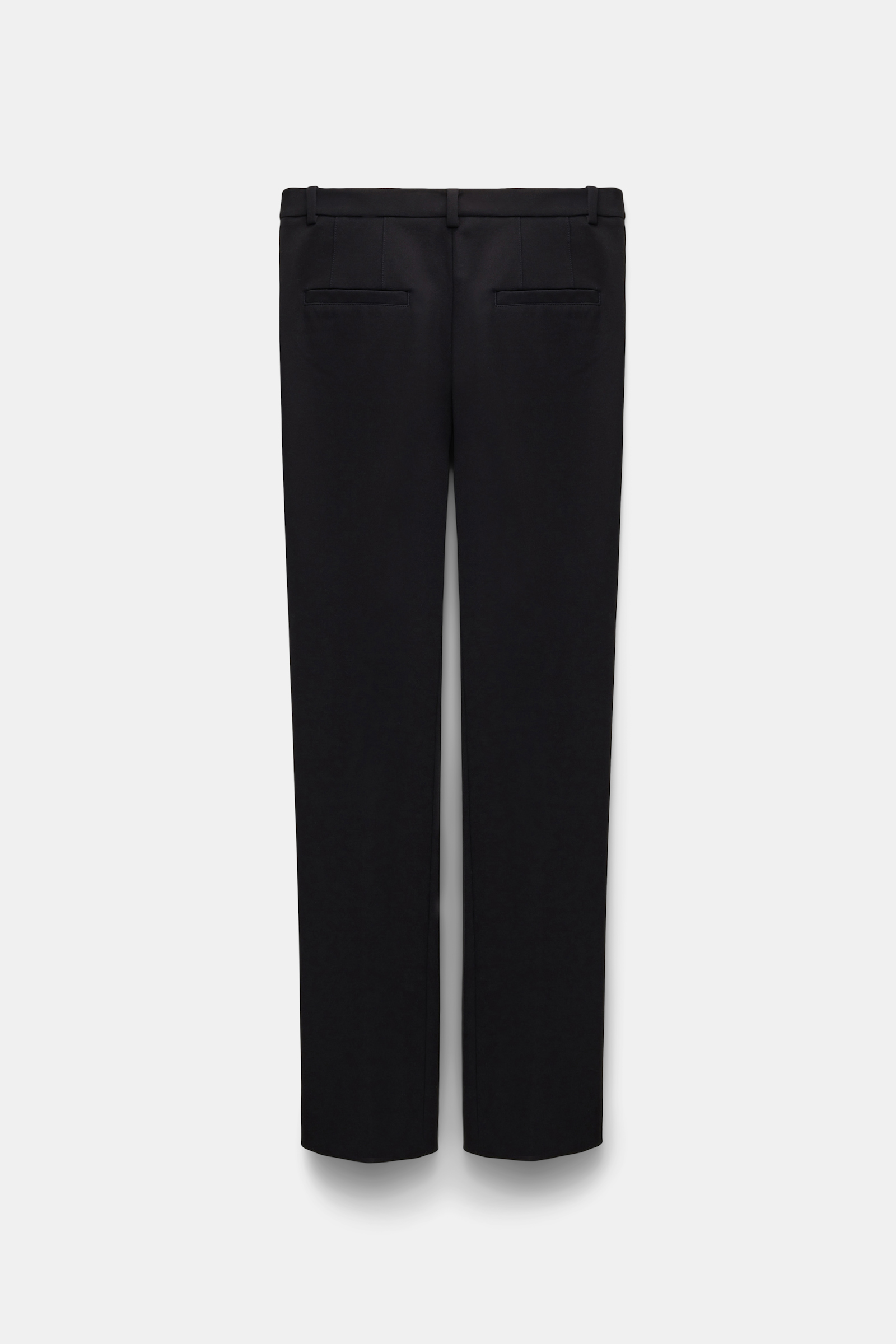 Dorothee Schumacher Cropped flared pants in Punto Milano with Western details pure black