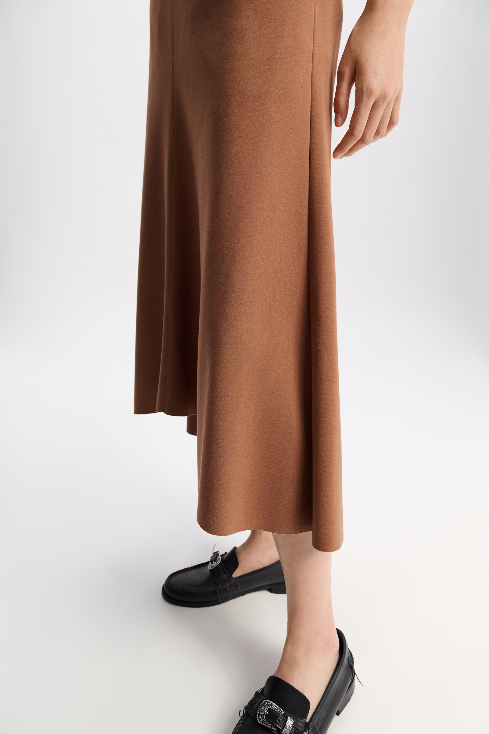 Dorothee Schumacher Punto Milano skirt with Western details brown