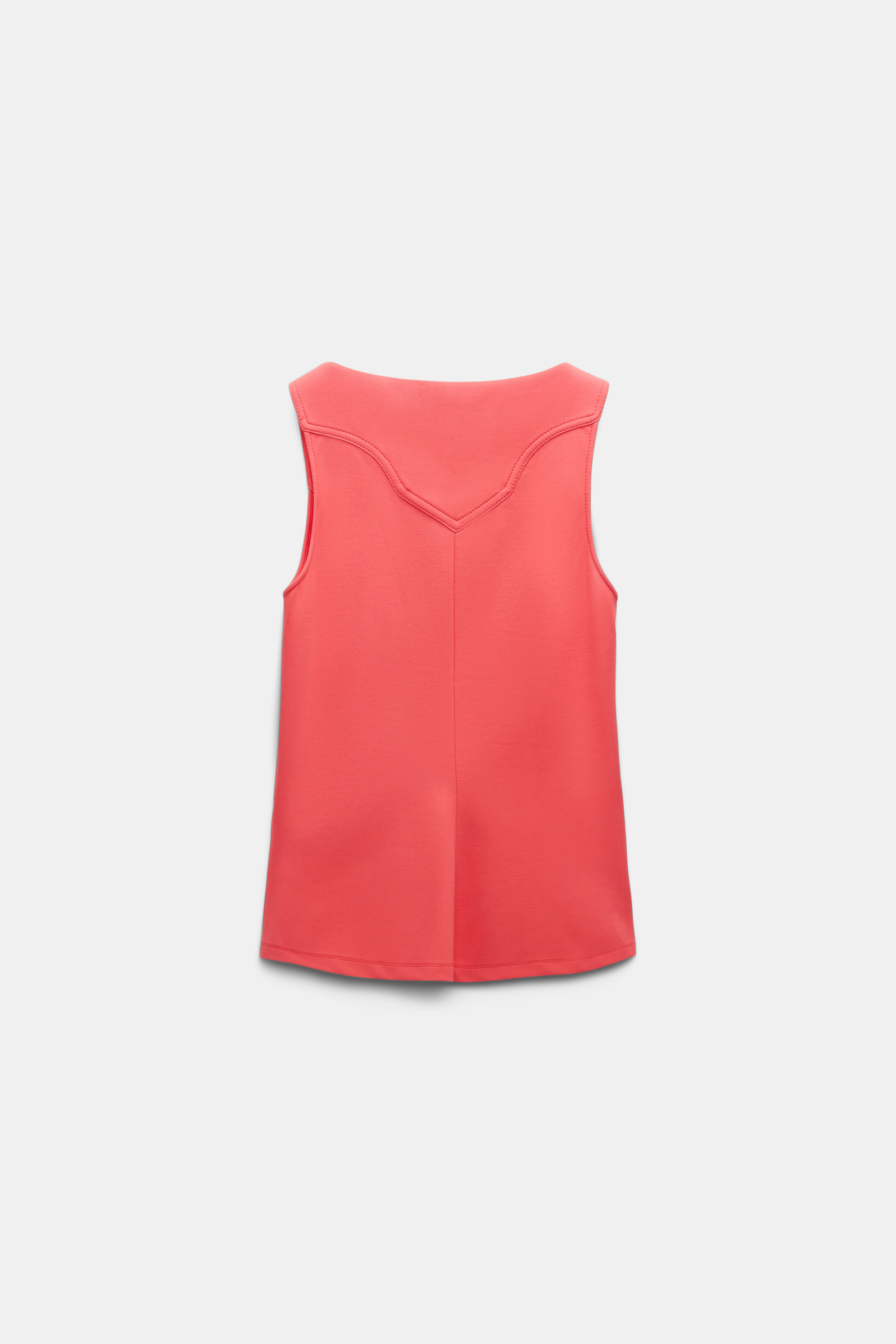 Dorothee Schumacher Top aus leichtem Punto Milano mit Cut-Out medium coral