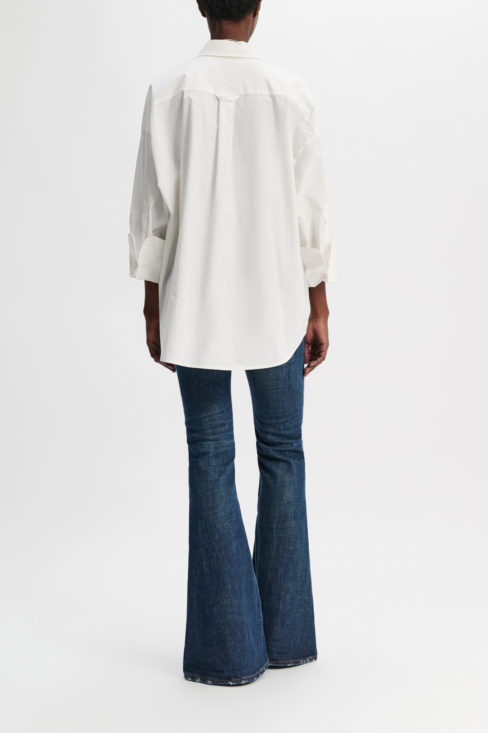 Dorothee Schumacher Oversized cotton-poplin shirt with broderie anglaise pure white