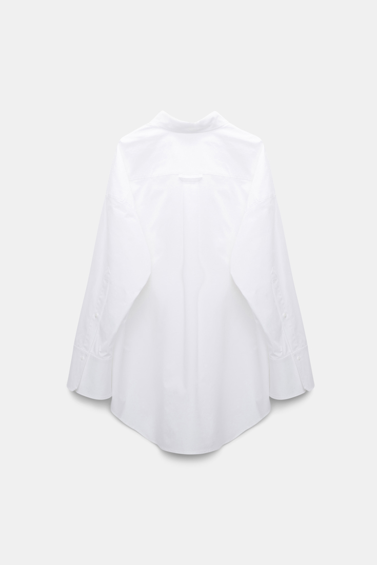 Dorothee Schumacher Oversized Hemd mit Broderie Anglaise pure white