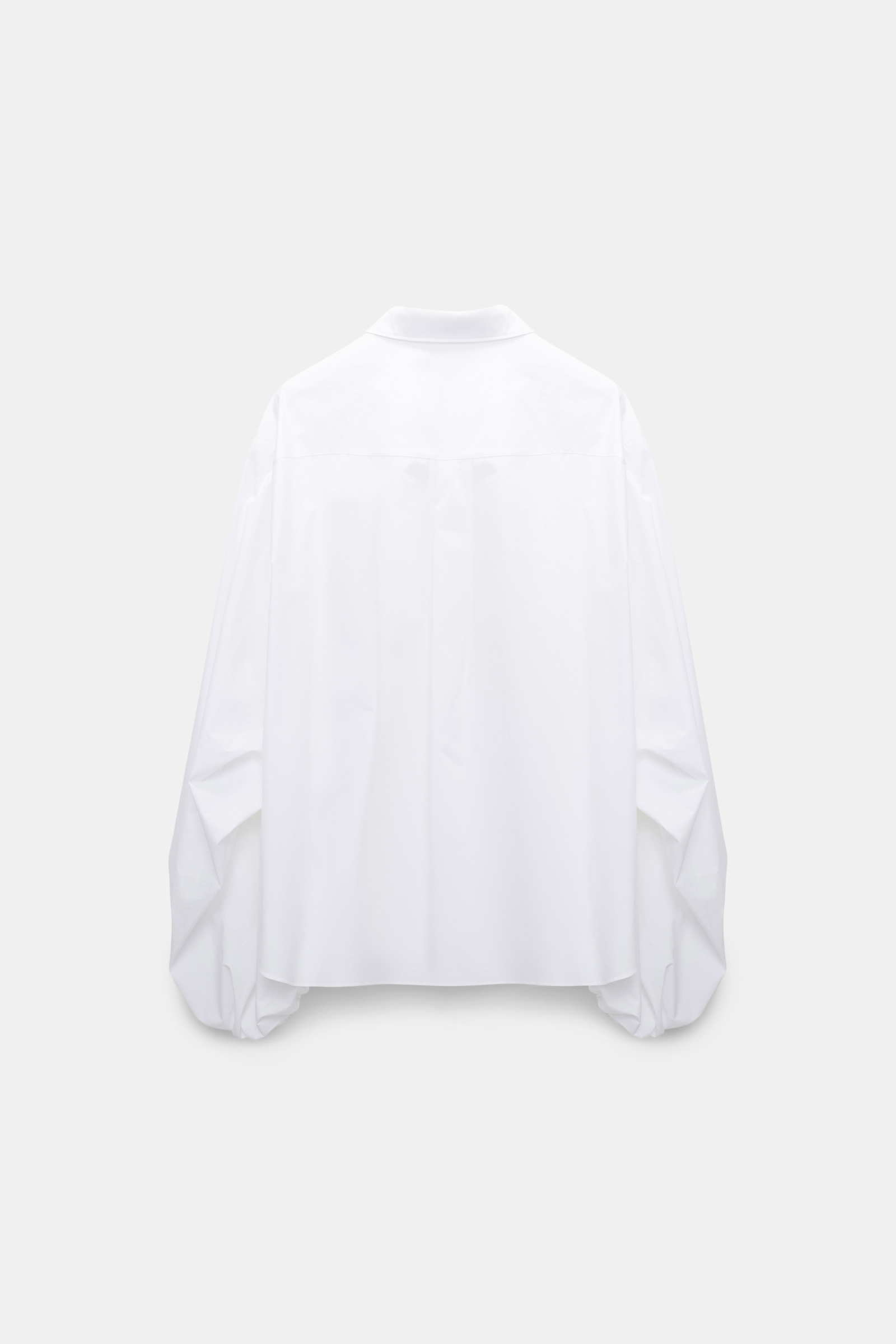 Dorothee Schumacher Cotton-poplin shirt with voluminous sleeves pure white