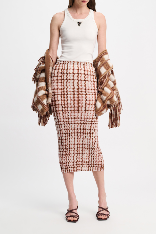 CHECKED STATEMENT skirt