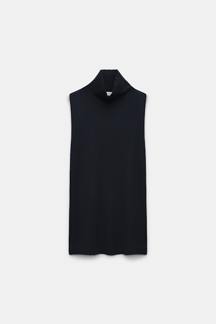 DELICATE STATEMENTS top Dorothee Schumacher Wool-cashmere sleeveless turtleneck black
