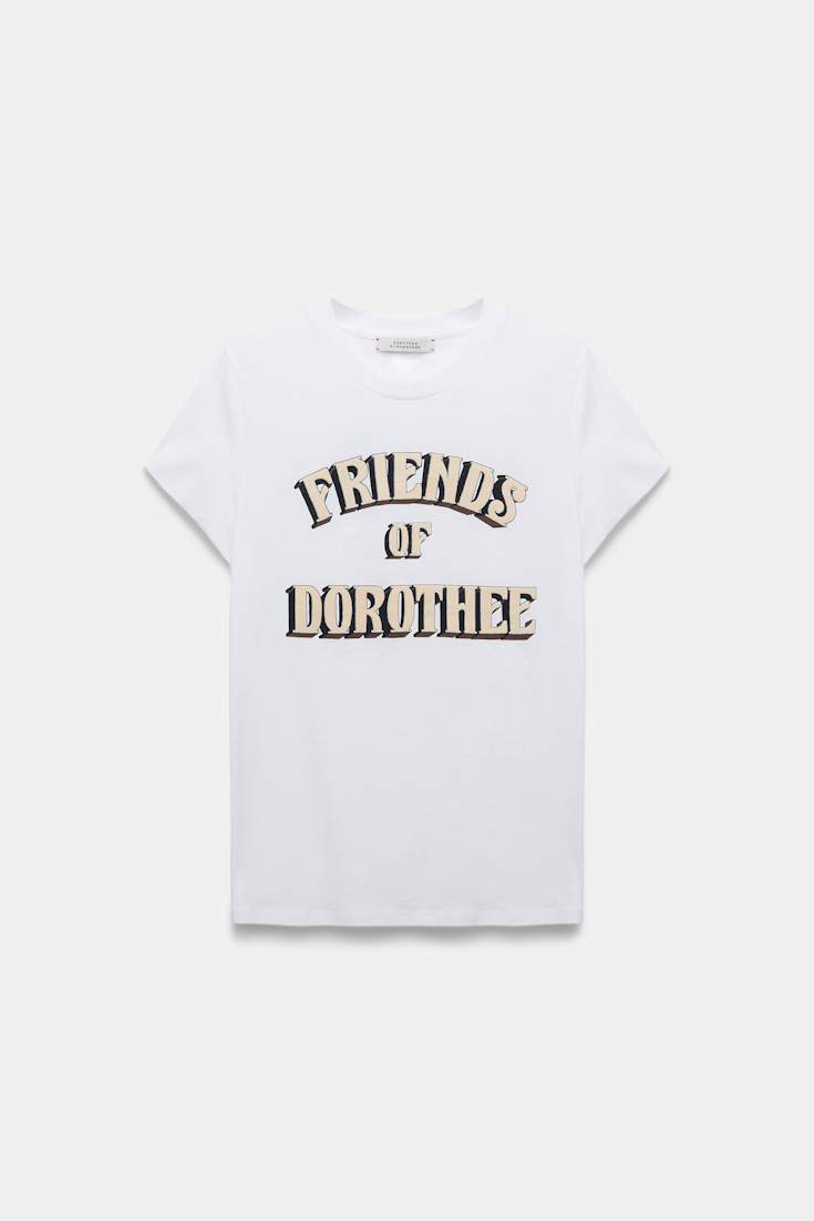 Dorothee Schumacher Shirt mit FRIENDS OF DOROTHEE Print sand friends
