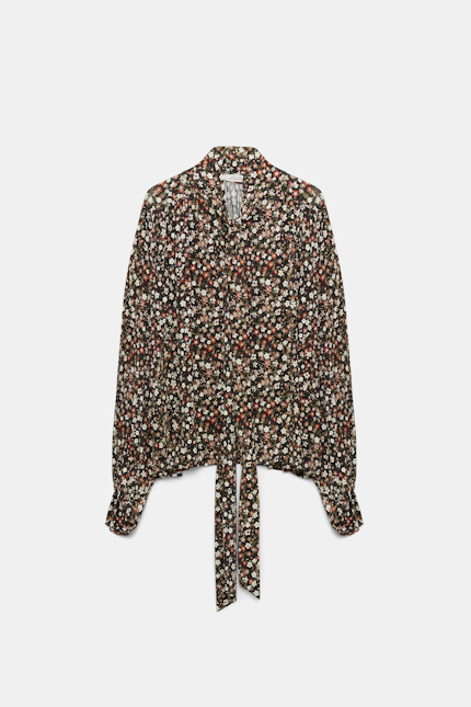 MILLEFLEURS DANCING blouse Dorothee Schumacher Bluse mit Millefleur-Print black flower