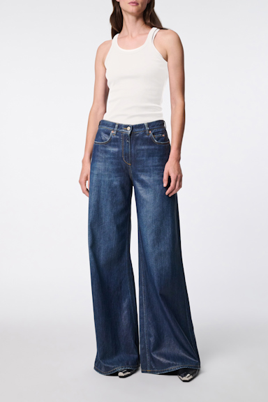 Dorothee Schumacher Geripptes Tanktop pure white