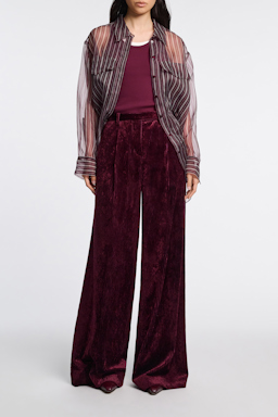 Dorothee Schumacher Ribbed tank top dark burgundy