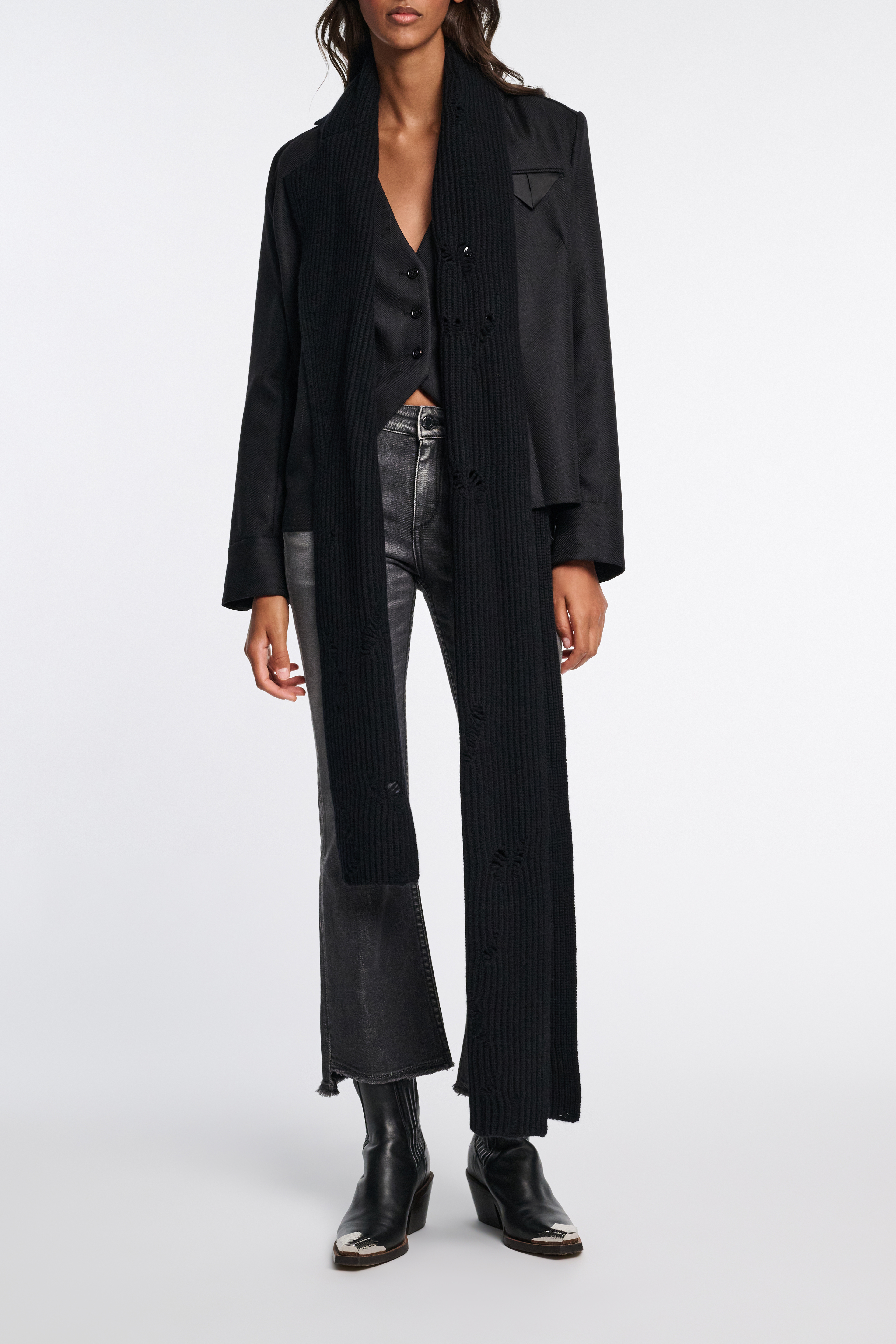 Dorothee Schumacher Hemdjacke mit Nadelstreifen und