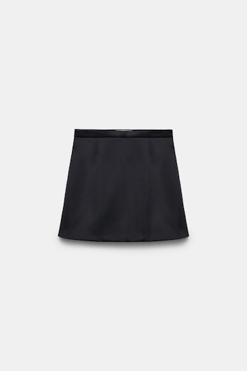 Dorothee Schumacher Mini-Skort aus Satin deep black