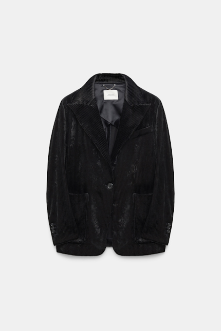 MODERN STRUCTURE jacket Dorothee Schumacher Blazer aus softem Cord deep black