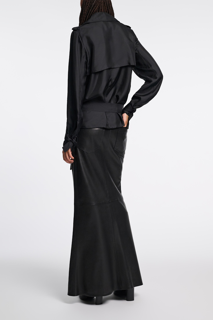 Dorothee Schumacher Trench coat-style shirt-jacket black