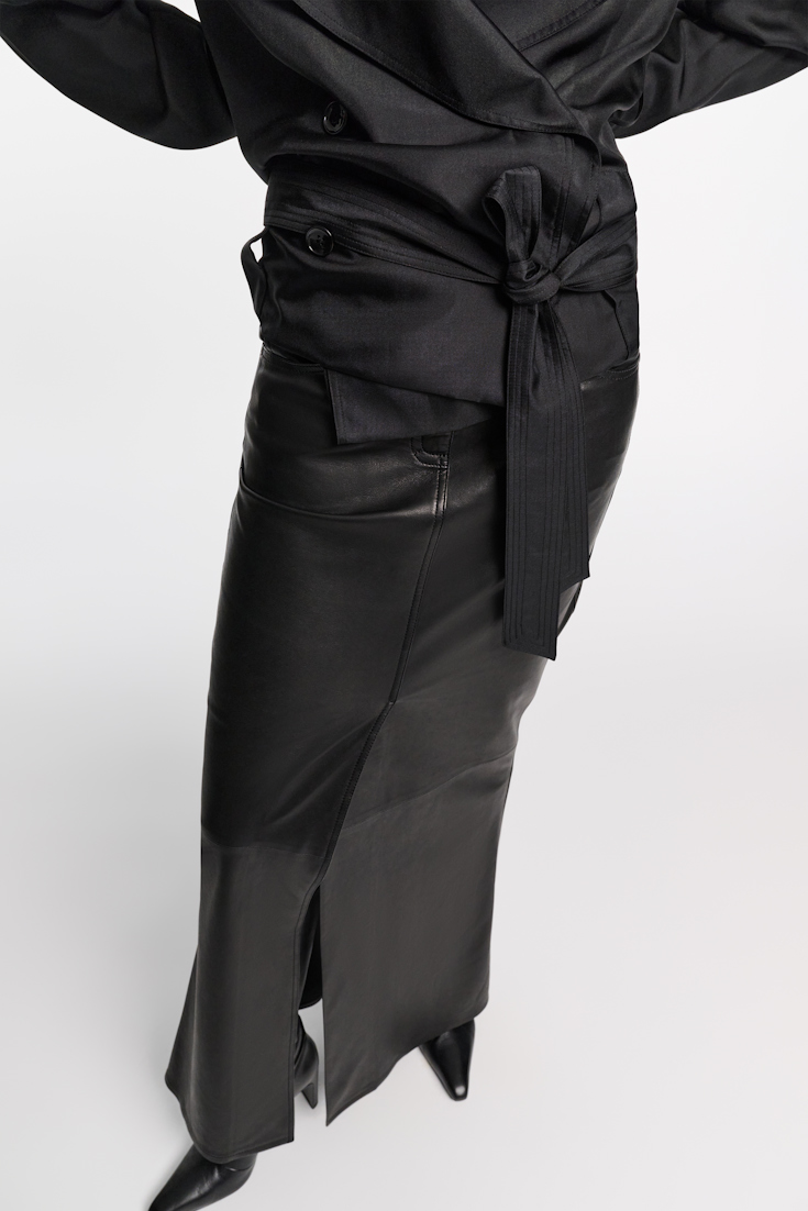 Dorothee Schumacher Trench coat-style shirt-jacket black