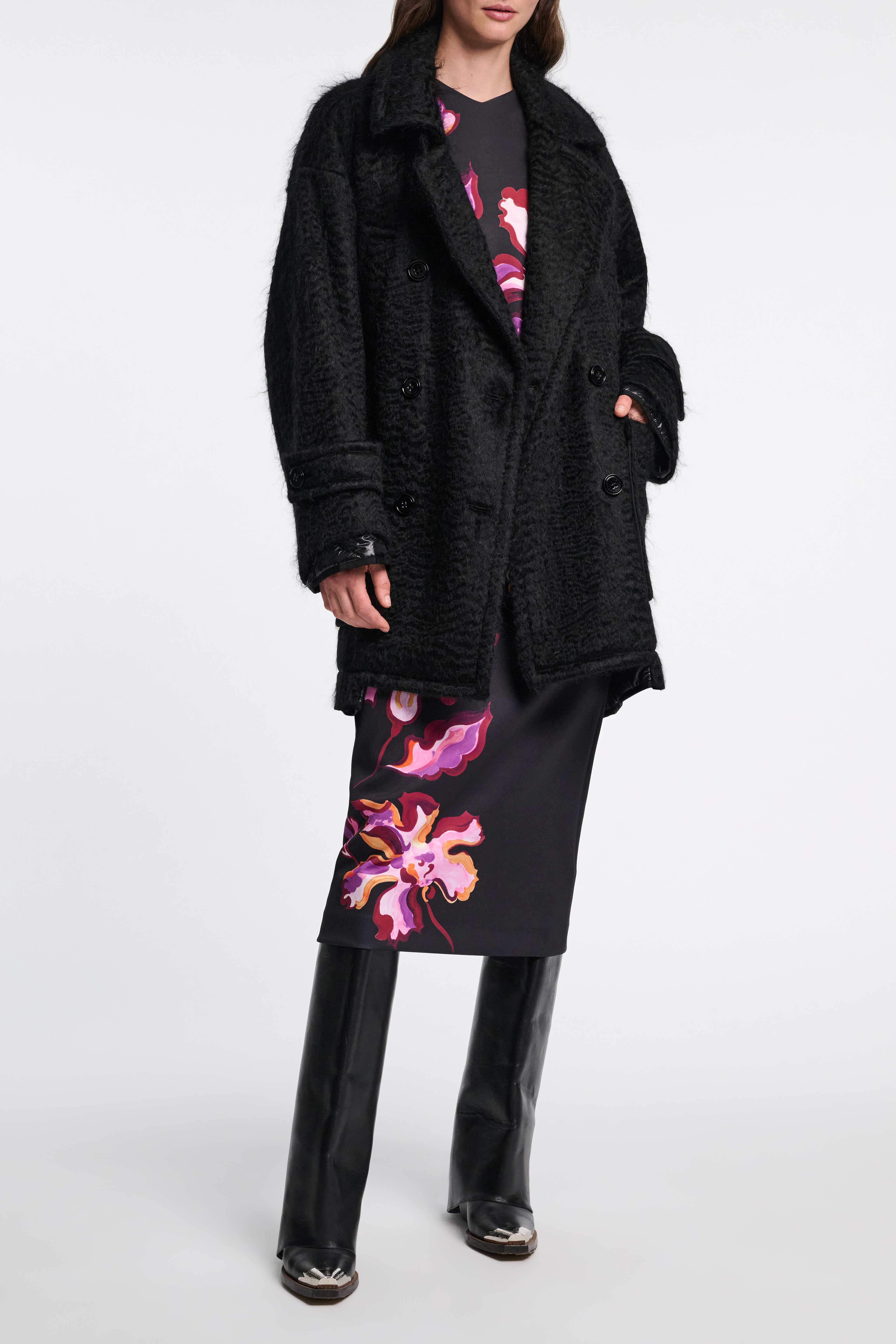 Dorothee Schumacher Mantel aus Woll-Mohair Mix mit