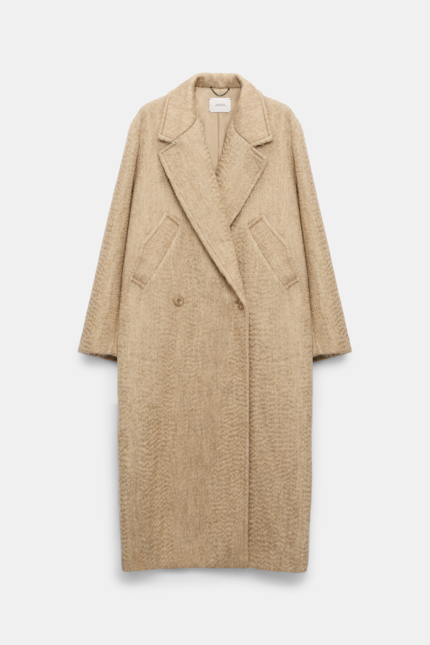 URBAN ATTRACTION coat Dorothee Schumacher Classic wool-mohair coat dark sand