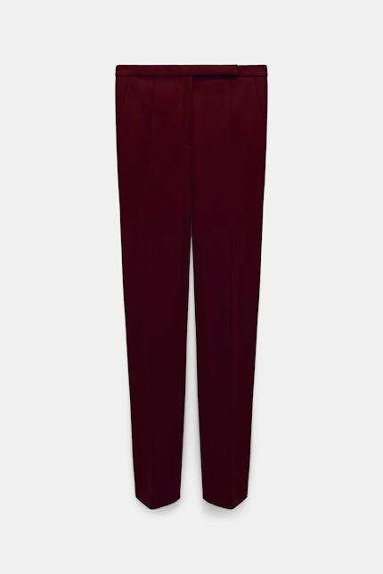 EMOTIONAL ESSENCE pants Dorothee Schumacher Casual pants in Punto Milano dark burgundy