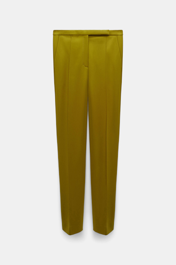 Dorothee Schumacher Casual pants in Punto Milano leguan green