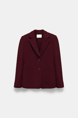 Dorothee Schumacher Blazer in Punto Milano dark burgundy