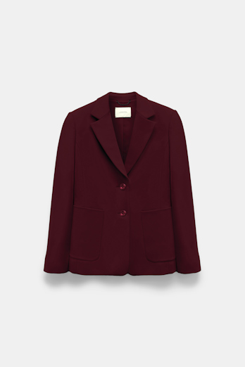 Dorothee Schumacher Blazer in Punto Milano dark burgundy