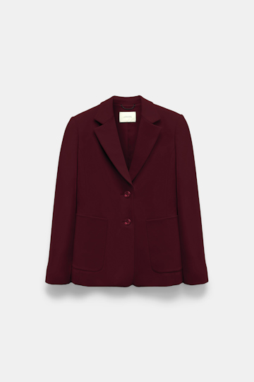 Dorothee Schumacher Blazer in Punto Milano dark burgundy